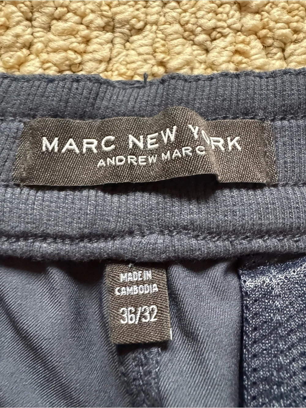 Marc New York Andrew Mark Men's Navy Blue Performance Wrinkle Free Office Chinos